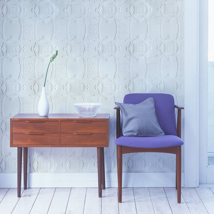 Обои под покраску Anaglypta Luxury Early Victorian RD01600 фото в интерьере